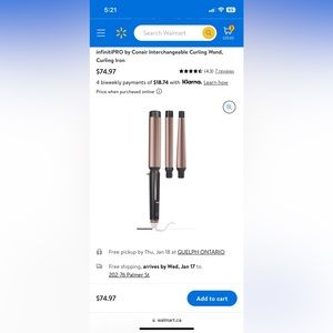 infinitiPRO by Conair Interchangeable Curling Wand, Curling Iron